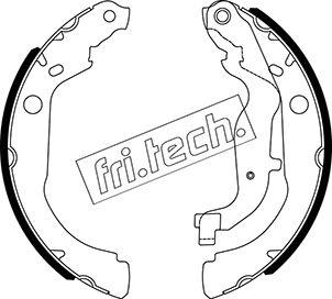 Fri.Tech. 1088.244 - Комплект тормозных колодок, барабанные unicars.by