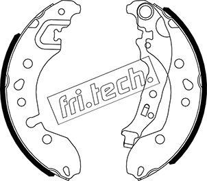 Fri.Tech. 1088.245 - Комплект тормозных колодок, барабанные unicars.by