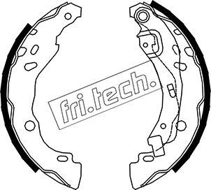 Fri.Tech. 1088.234 - Комплект тормозных колодок, барабанные unicars.by