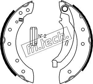 Fri.Tech. 1088.222 - Комплект тормозных колодок, барабанные unicars.by