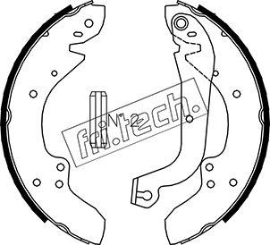 Fri.Tech. 1034.083 - Комплект тормозных колодок, барабанные unicars.by