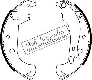 Fri.Tech. 1034.105Y - Комплект тормозных колодок, барабанные unicars.by