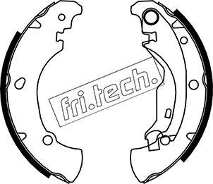 Fri.Tech. 1034.100 - Комплект тормозных колодок, барабанные unicars.by