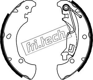 Fri.Tech. 1034.108 - Комплект тормозных колодок, барабанные unicars.by