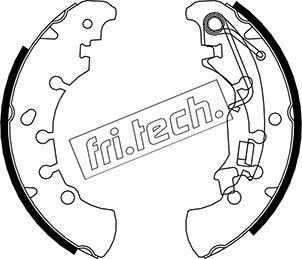 Fri.Tech. 1034.115 - Комплект тормозных колодок, барабанные unicars.by