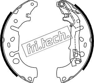 Fri.Tech. 1034.117 - Комплект тормозных колодок, барабанные unicars.by