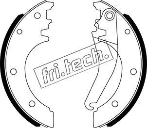 Fri.Tech. 1034.123 - Комплект тормозных колодок, барабанные unicars.by