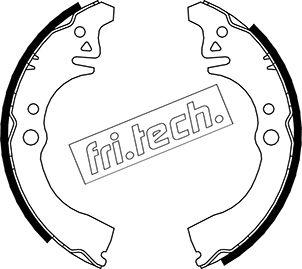 Fri.Tech. 1026.343 - Комплект тормозных колодок, барабанные unicars.by