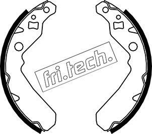 Fri.Tech. 1026.354 - Комплект тормозных колодок, барабанные unicars.by