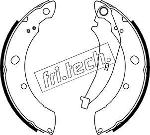 Fri.Tech. 1023.008 - Комплект тормозных колодок, барабанные unicars.by