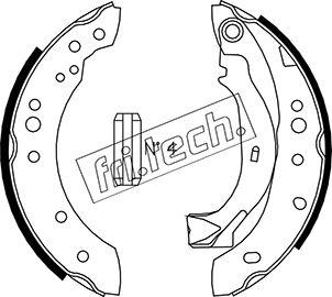 Fri.Tech. 1022.036 - Комплект тормозных колодок, барабанные unicars.by