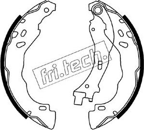 Fri.Tech. 1022.037 - Комплект тормозных колодок, барабанные unicars.by