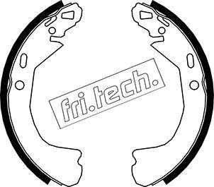 Fri.Tech. 1027.006 - Комплект тормозных колодок, барабанные unicars.by