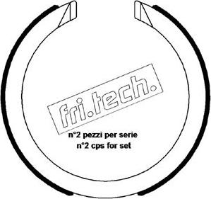 Fri.Tech. 1027.008 - Комплект тормозов, ручник, парковка unicars.by