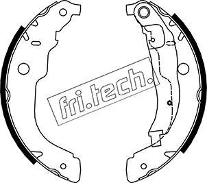 Fri.Tech. 1079.196 - Комплект тормозных колодок, барабанные unicars.by