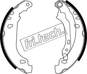 Fri.Tech. 1079.191 - Комплект тормозных колодок, барабанные unicars.by