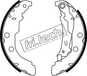 Fri.Tech. 1079.189 - Комплект тормозных колодок, барабанные unicars.by