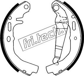 Fri.Tech. 1073.158 - Комплект тормозных колодок, барабанные unicars.by