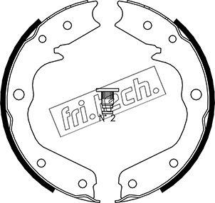 Fri.Tech. 1073.173 - Комплект тормозов, ручник, парковка unicars.by