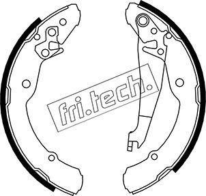 Fri.Tech. 1106.219 - Комплект тормозных колодок, барабанные unicars.by