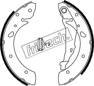 Fri.Tech. 1115.300 - Комплект тормозных колодок, барабанные unicars.by