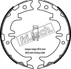 Fri.Tech. 1115.311 - Комплект тормозов, ручник, парковка unicars.by