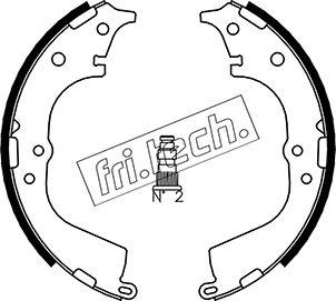 Fri.Tech. 1115.298 - Комплект тормозных колодок, барабанные unicars.by