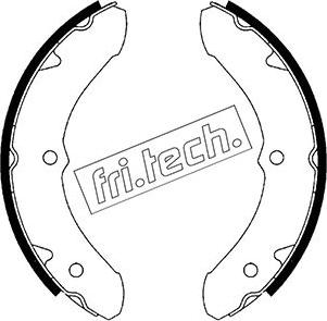 Fri.Tech. 1115.242 - Комплект тормозных колодок, барабанные unicars.by