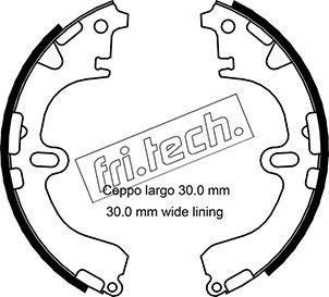 Fri.Tech. 1115.289 - Комплект тормозных колодок, барабанные unicars.by