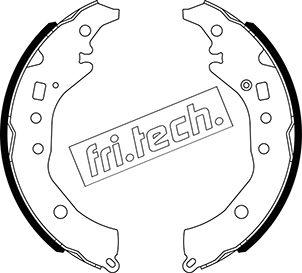 Fri.Tech. 1110.341 - Комплект тормозных колодок, барабанные unicars.by