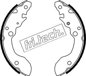 Fri.Tech. 1111.244 - Комплект тормозных колодок, барабанные unicars.by