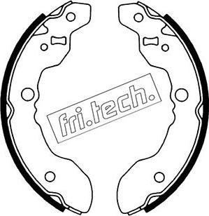 Fri.Tech. 1111.241 - Комплект тормозных колодок, барабанные unicars.by