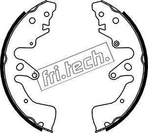 Fri.Tech. 1111.251 - Комплект тормозных колодок, барабанные unicars.by