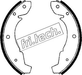 Fri.Tech. 1124.262 - Комплект тормозных колодок, барабанные unicars.by