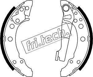 Fri.Tech. 1124.280 - Комплект тормозных колодок, барабанные unicars.by