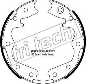 Fri.Tech. 1253.695 - Комплект тормозов, ручник, парковка unicars.by