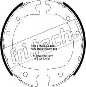 Fri.Tech. 1253.704 - Комплект тормозов, ручник, парковка unicars.by