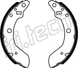 Fri.Tech. 1253.732 - Комплект тормозных колодок, барабанные unicars.by