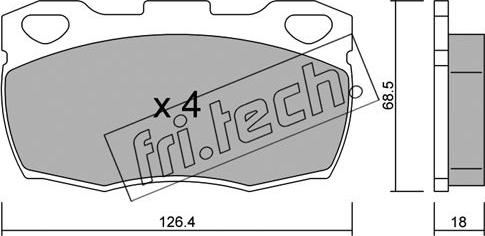 Valeo 302485 - Тормозные колодки, дисковые, комплект unicars.by