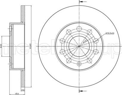 Fri.Tech. BD0950 - Тормозной диск unicars.by