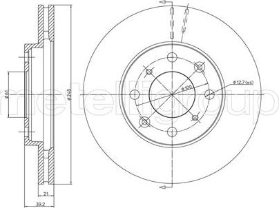 Fri.Tech. BD0980 - Тормозной диск unicars.by