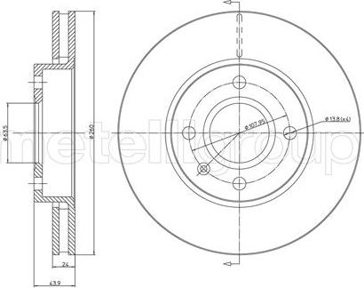 Fri.Tech. BD0497 - Тормозной диск unicars.by