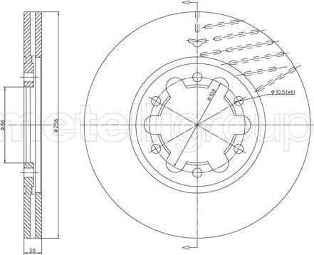 Fri.Tech. BD0434 - Тормозной диск unicars.by