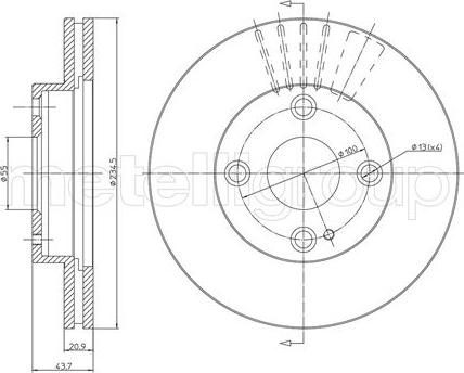 Fri.Tech. BD0513 - Тормозной диск unicars.by