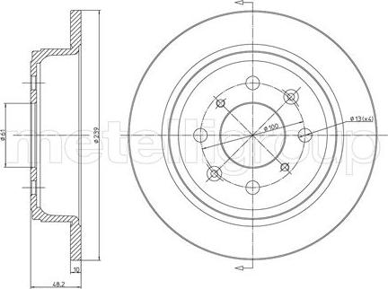 Fri.Tech. BD0051 - Тормозной диск unicars.by