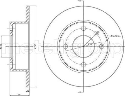 Fri.Tech. BD0007 - Тормозной диск unicars.by