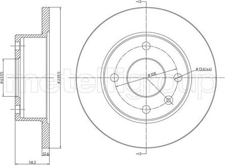 Fri.Tech. BD0017 - Тормозной диск unicars.by