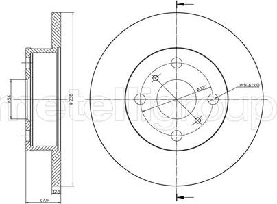 Fri.Tech. BD0160 - Тормозной диск unicars.by