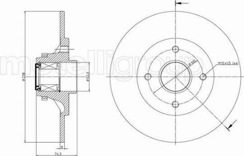 Fri.Tech. BD0830 - Тормозной диск unicars.by