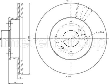 Fri.Tech. BD0292 - Тормозной диск unicars.by